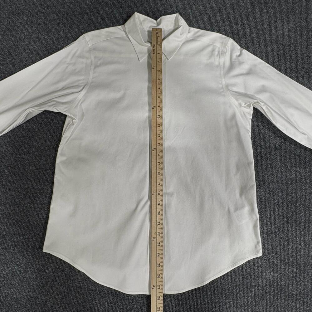 Brooks Brothers Shirt Womens 10 White Non Iron Stretch Classic Fit Button Front - Picture 9 of 14